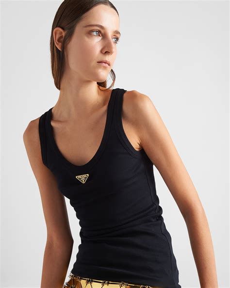 prada womens t shirt|Prada tank top women.